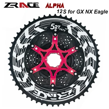  ZRACE Alpha 12s червена Лека Велосипедна Лента 12 Степени на МТВ велосипед свободен ход на 11-50T52T за M9100 / XX1 X01 GX NX Eagle